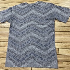 ELEMENT Shirt Men L Chevron Spellout Graphic Made USA Gray Surf Skate Tee 42″