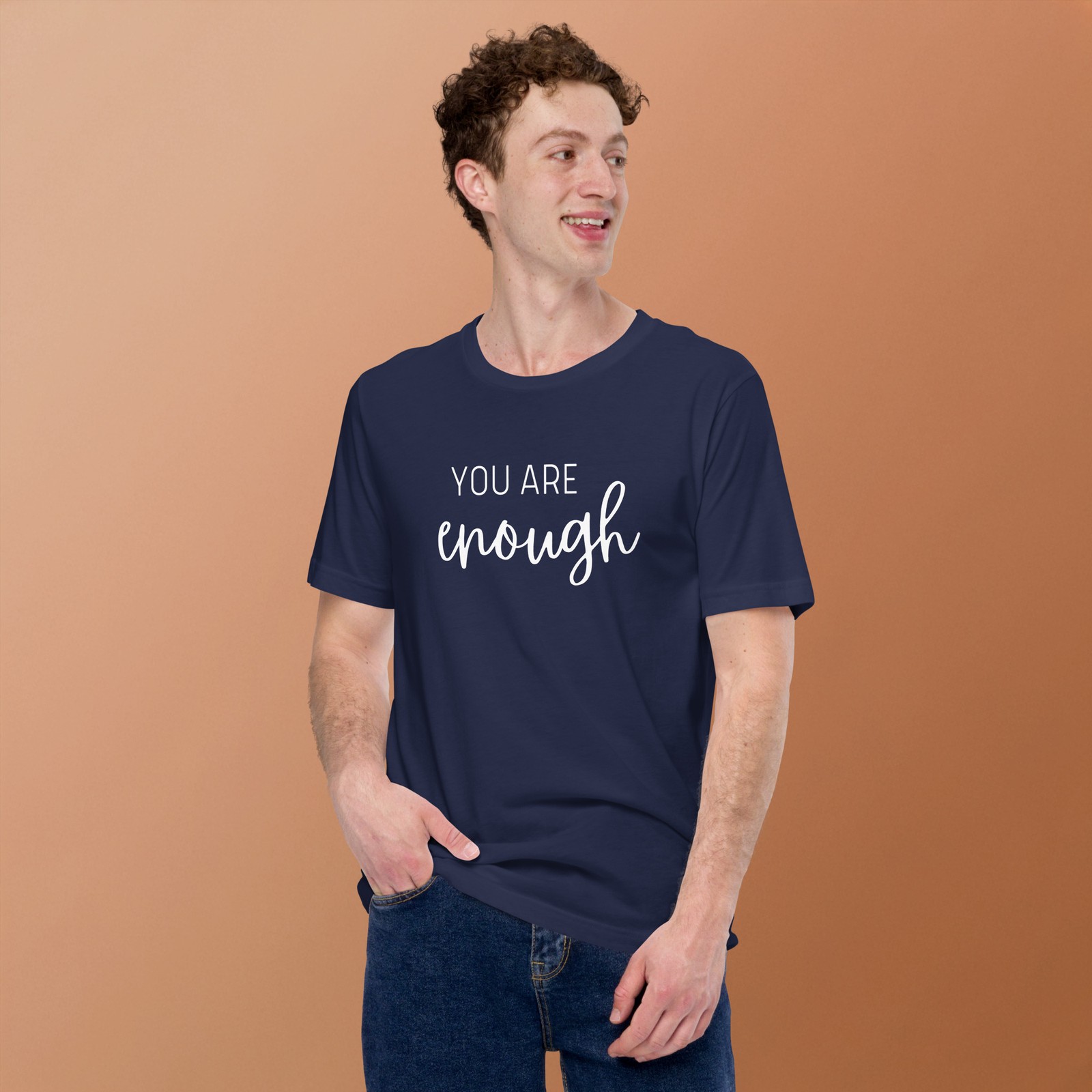You Are Enough Tee: Inspirational Shirt, Positive Message Great gift! NEW gallery