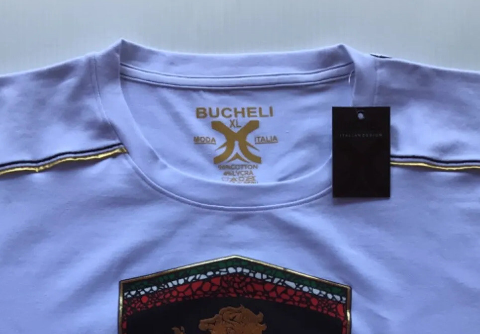 Men's Cotton T Shirt,Italian Style,Slim Fit,Stretch L XL..A15.A gallery