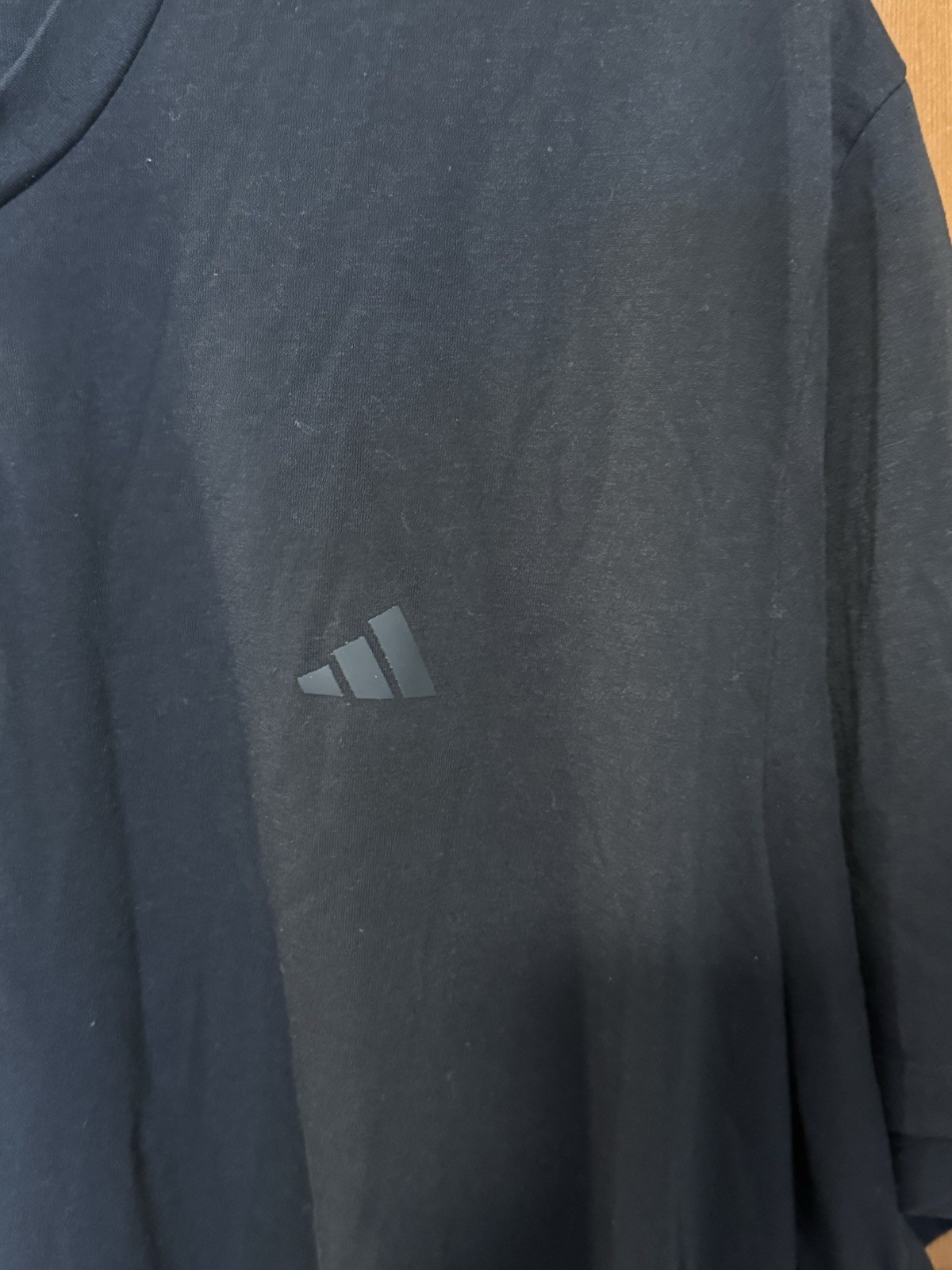ADIDAS Train Essentials Black Crewneck Black Logo T-shirt Mens Size 2XL XXL gallery