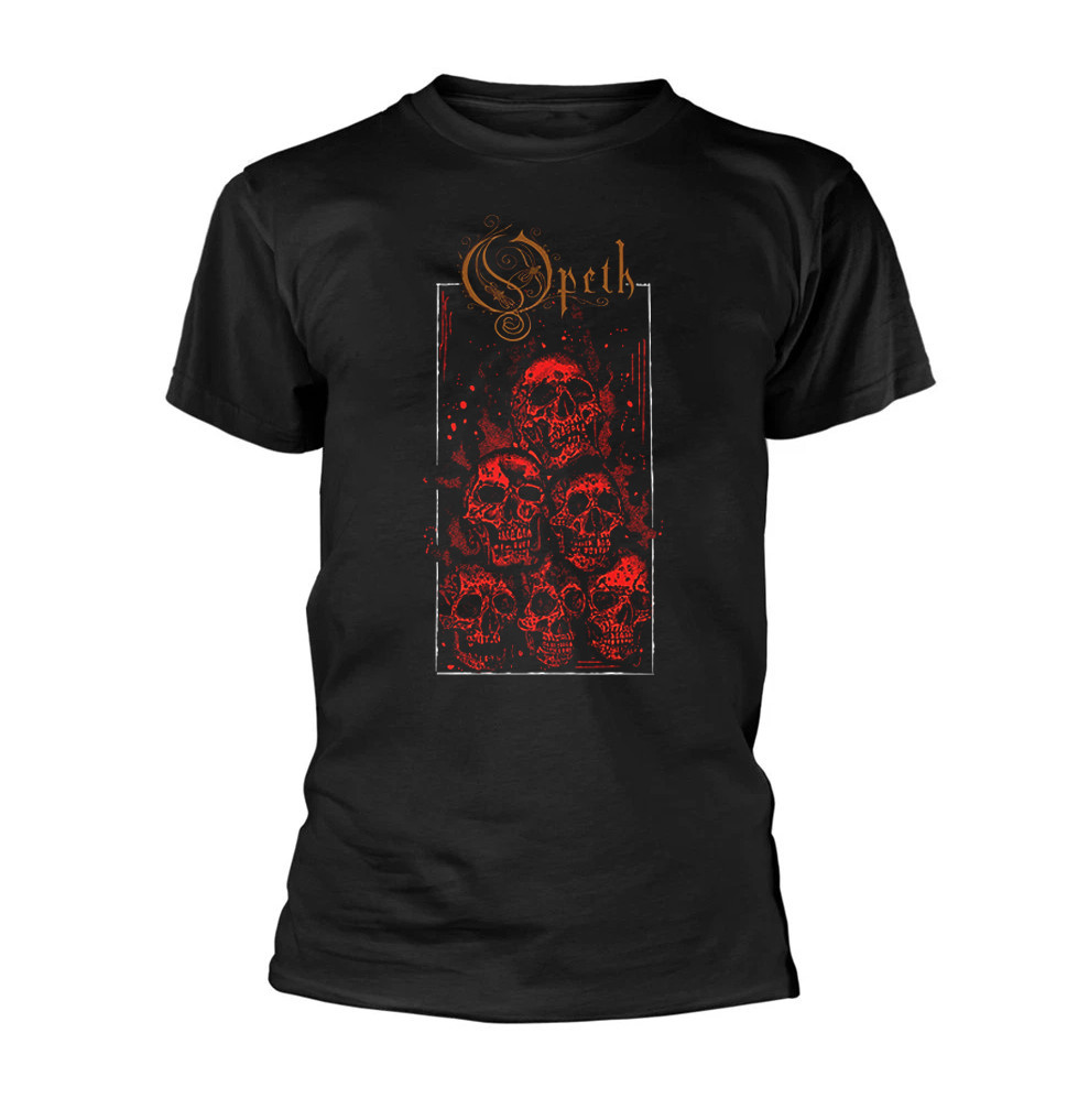 Opeth Skull Black Cotton All size S-5XL Unisex Shirt HL245