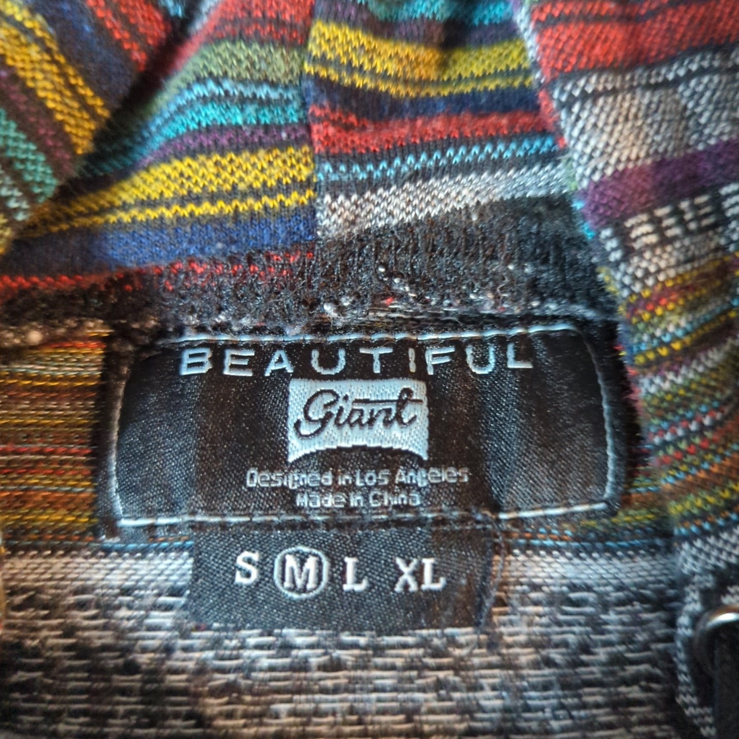 Beautiful Giant Hoodie Medium Multi Color Pullover Aztec Print Short Sleeve gallery