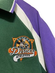 Vintage Disney Mickey Mouse World Cup Soccer Team Polo Shirt Mens Size Medium