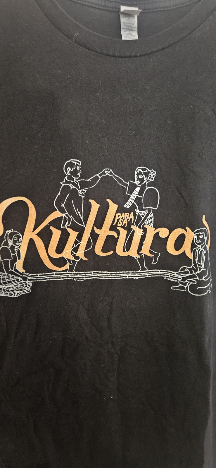 Filipino Tinikling Dance Tshirt Para Sa Kultura Cotton XL Black gallery