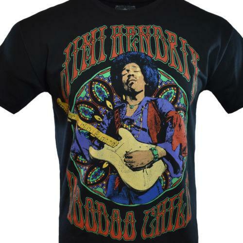 Men's Tee T-Shirt Music-JIMI HENDRIX Voodoo Child - Black Graphic Design NEW gallery