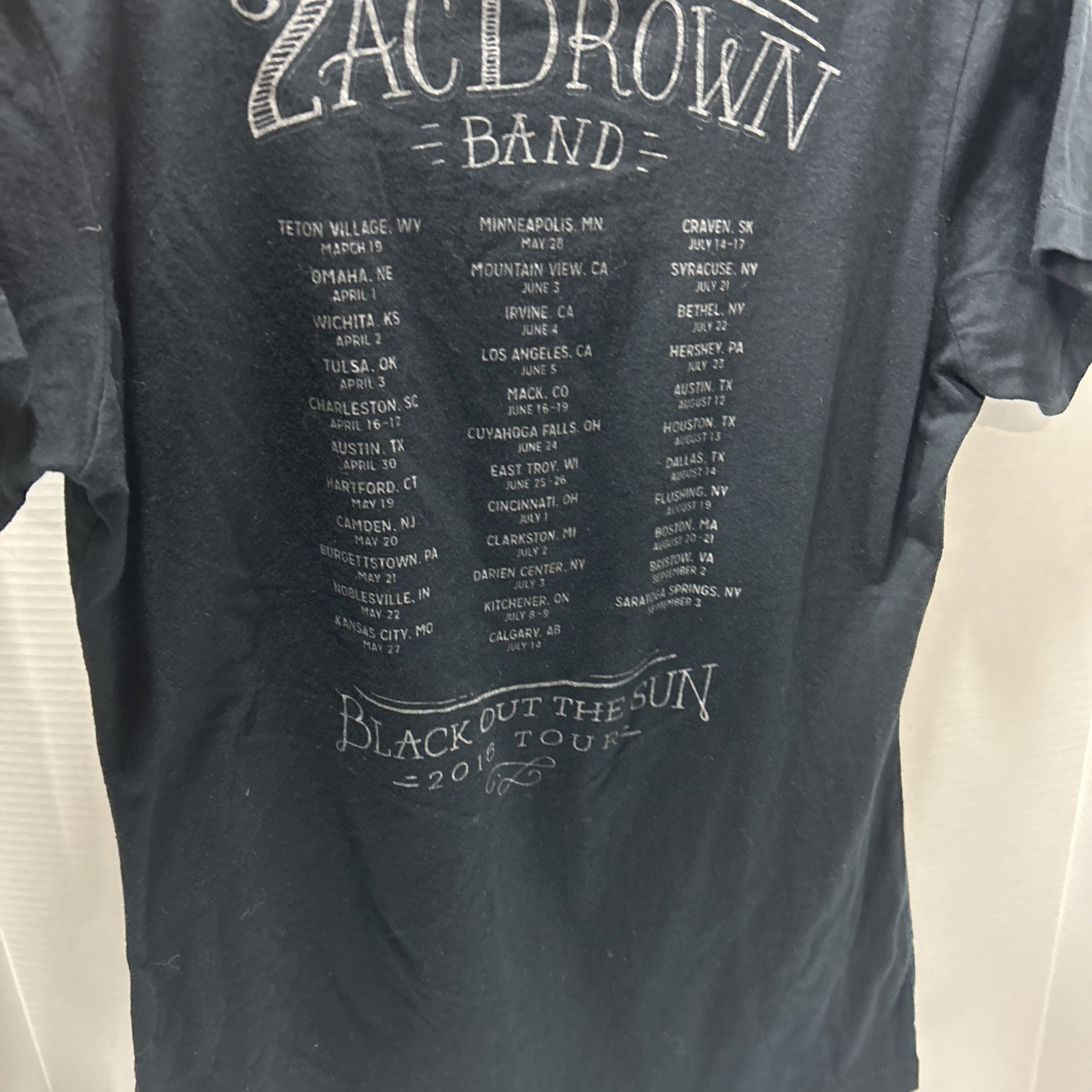 Zac Browns Southern Ground Tour Tee Women’s L 2015 Jekyll&Hyde Country Music gallery