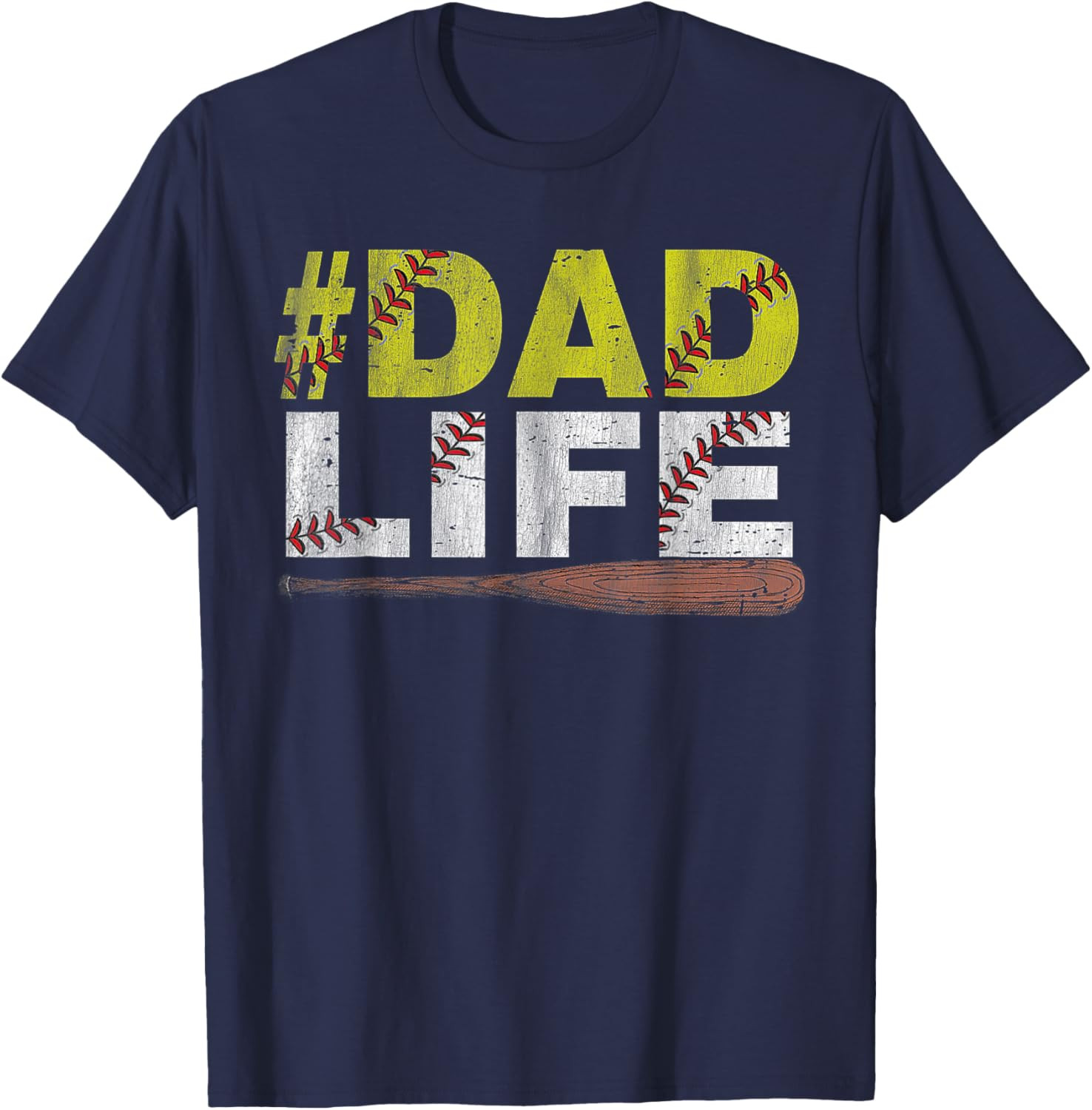 Funny Dad Life Softball Baseball Daddy Sports Father's Day T-Shirt gallery