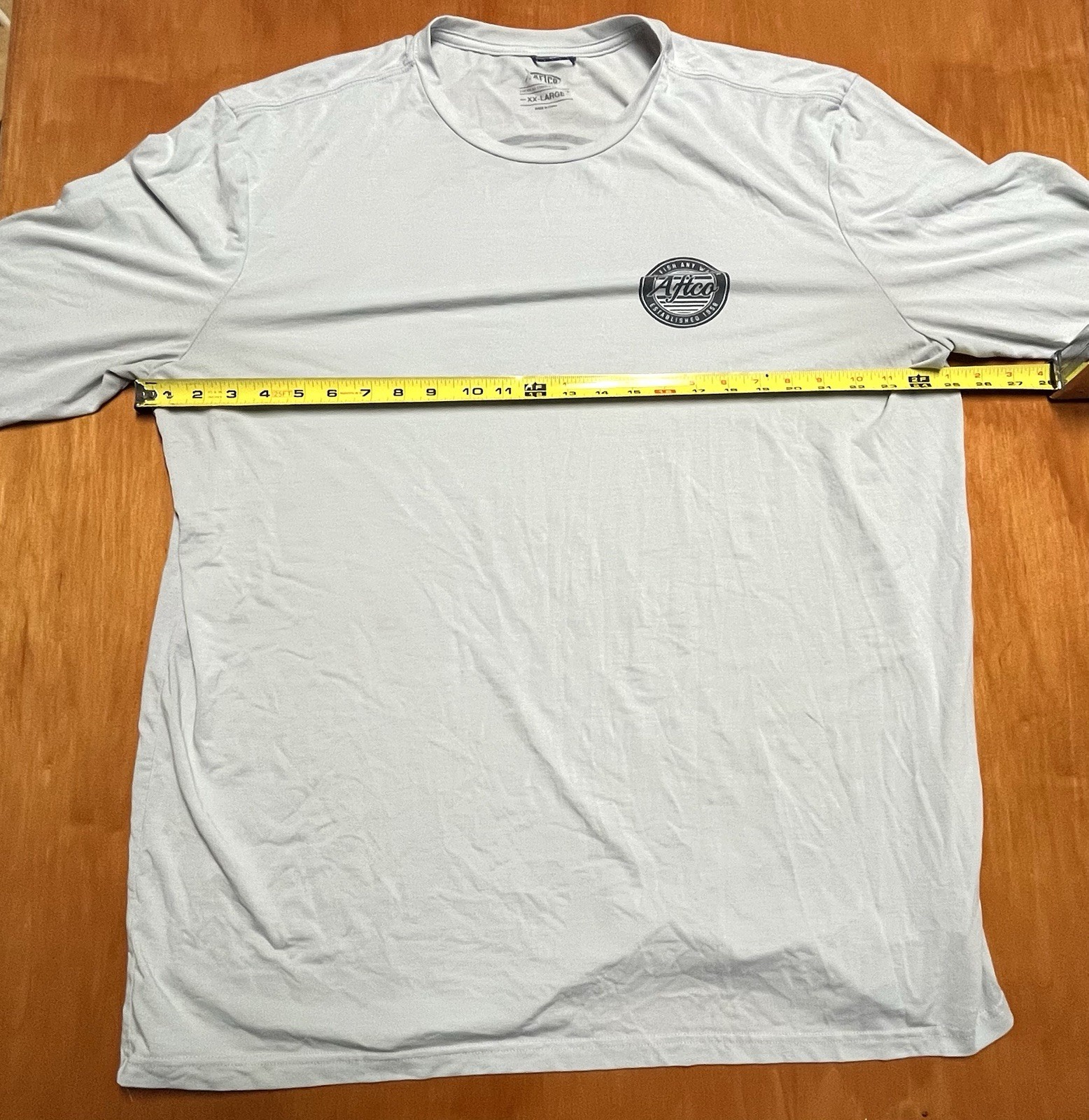 Aftco Shirt 2XL Light Blue Fishing Boat Performance Outdoors Hike Trail Men gallery