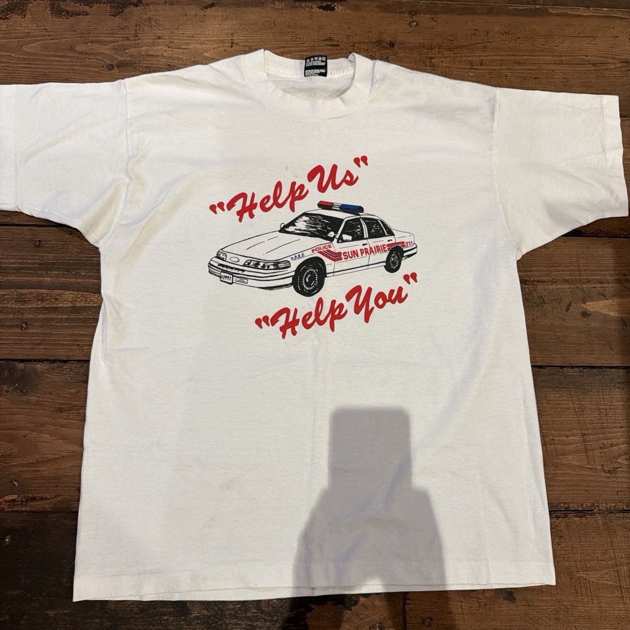 Vintage 90s Single Stitch Sun Prarie Police Tee gallery