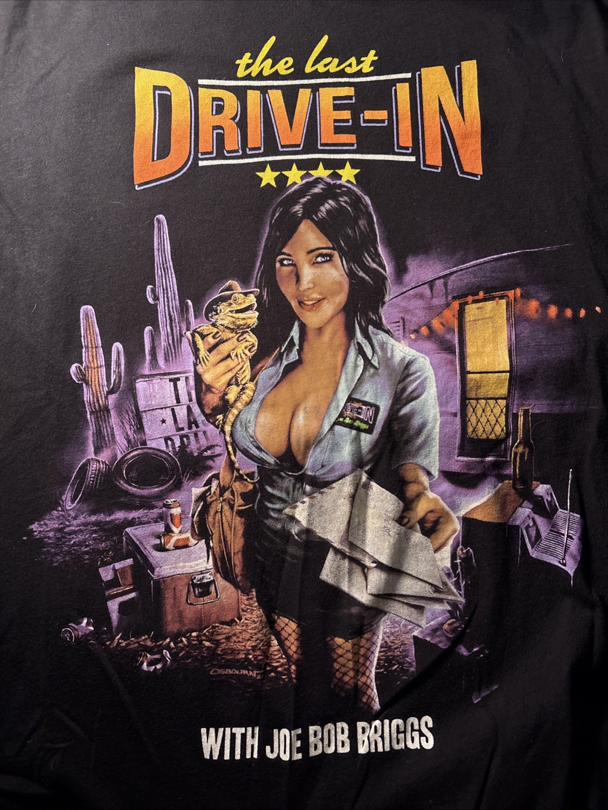 Joe Bob Briggs The Last Drive In Darcy Mail Girl Fright Rags 2XL XXL