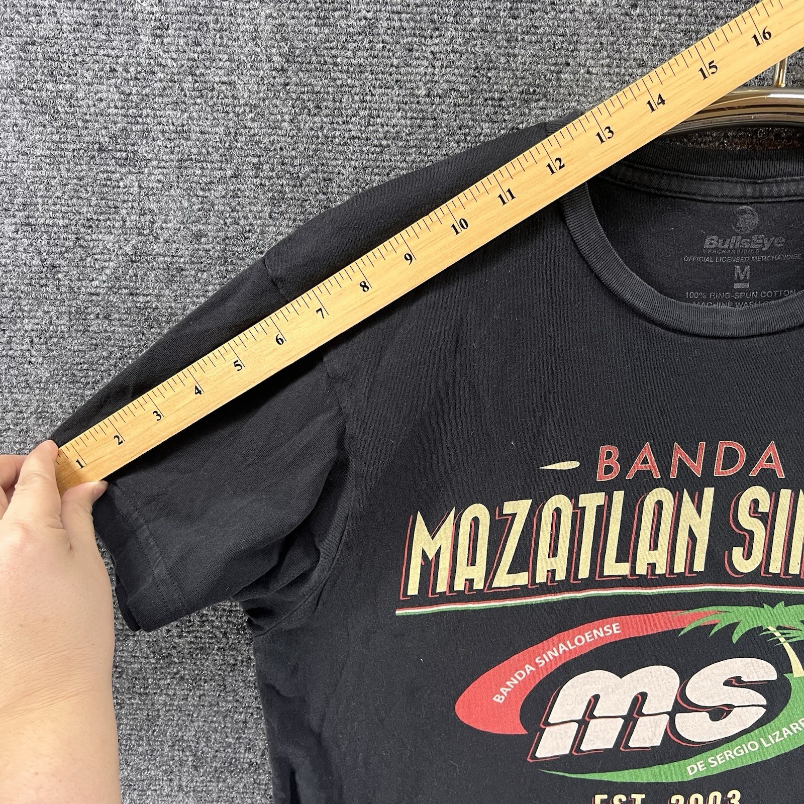 Banda Mazatlan Sinaloa MS T-Shirt Medium Black Est. 2003 Mexican Group Band Tee gallery