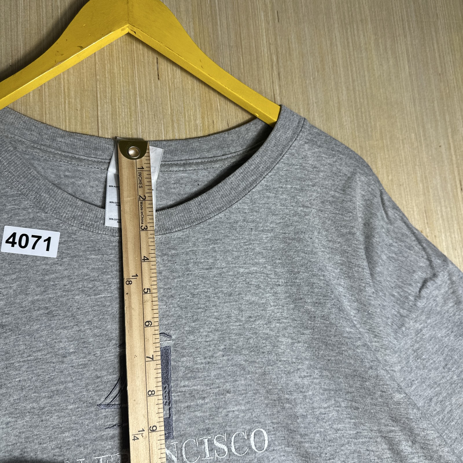 Vintage Y2K San Francisco Gray Graphic T-Shirt XL Heavy Weight Cotton Short Mens gallery