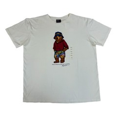 *MINOR DEFECT* Polo Ralph Lauren Polo Bear Crewneck T-Shirt – White – Size: L