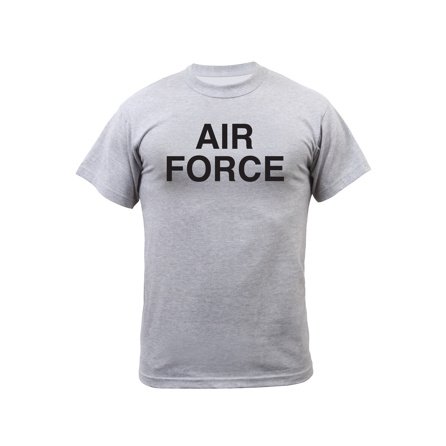 NEW US AIR FORCE T-SHIRT, GREY WITH LARGE BLACK LETTERS ON FRONT, MEN’S 3X-LARGE
