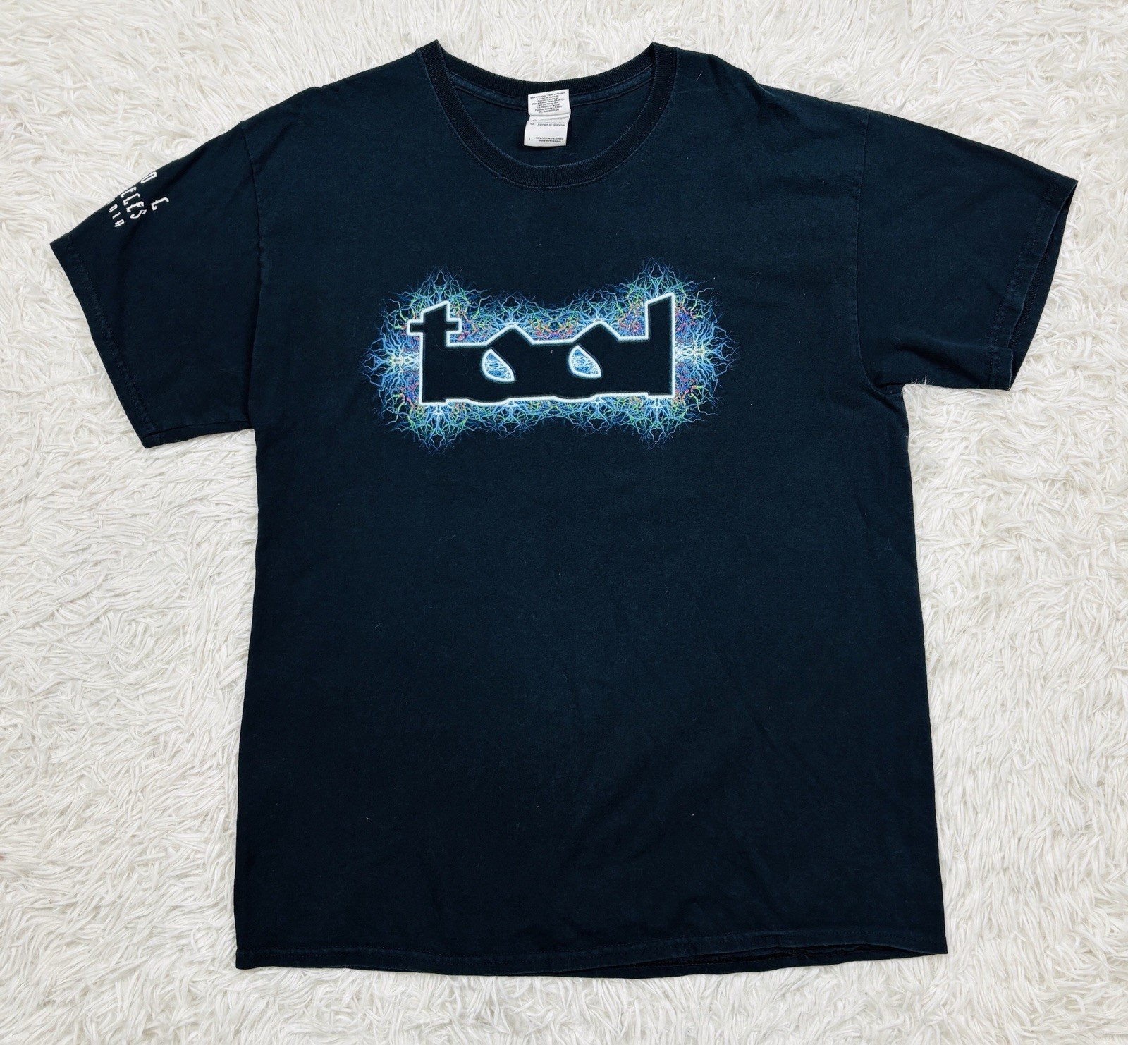 TOOL Los Angeles California Band Tee Alex Grey Flaming Eye Graphic Shirt Large gallery