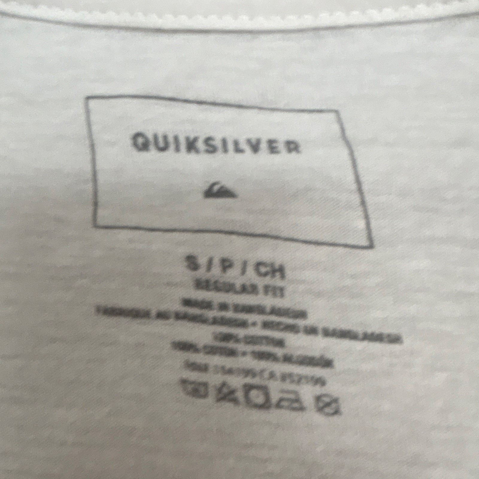 Quiksilver White Men’s Small Crew Neck Short Sleeve T-Shirt FREE SHIPPING gallery
