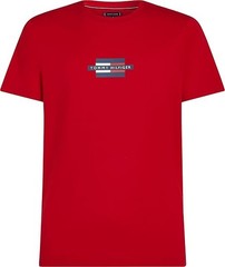 Tommy Hilfiger Men’s Medium Red Flag Logo Box T Shirt (MW38636-601) Size XXL