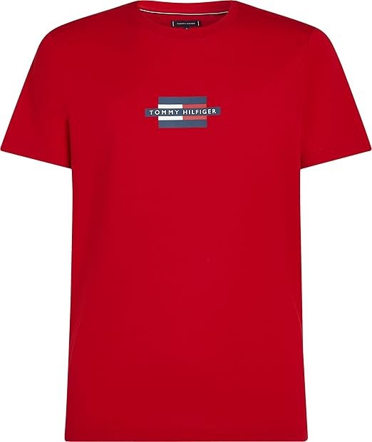 Tommy Hilfiger Men's Medium Red Flag Logo Box T Shirt (MW38636-601) Size XXL gallery