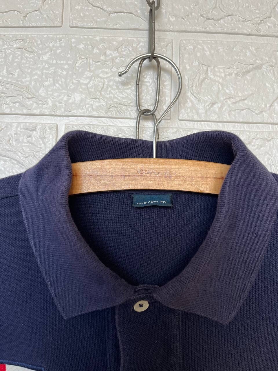 Polo Ralph Lauren Big Pony England Polo Shirt Navy Blue #3 Custom Fit Men's XL gallery