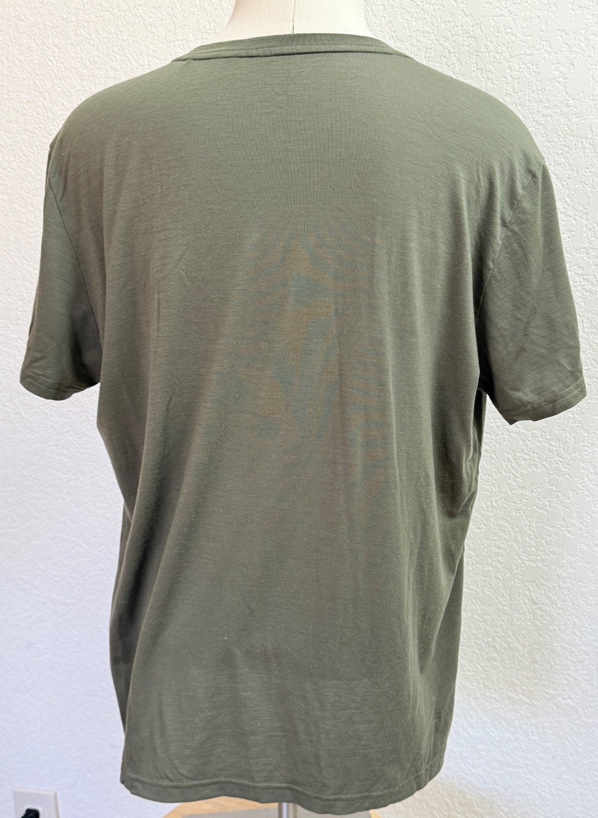 Mammut Alvra T Shirt Size 2XL Short Sleeve Merino Wool Blend Olive Green GR3113 gallery