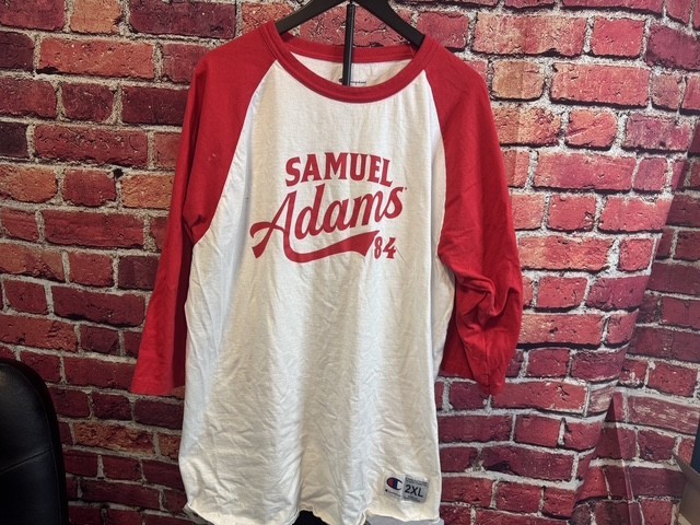 Samuel Adams 84 Mens Champion 3/4 Sleeve T Shirt Size 2XL