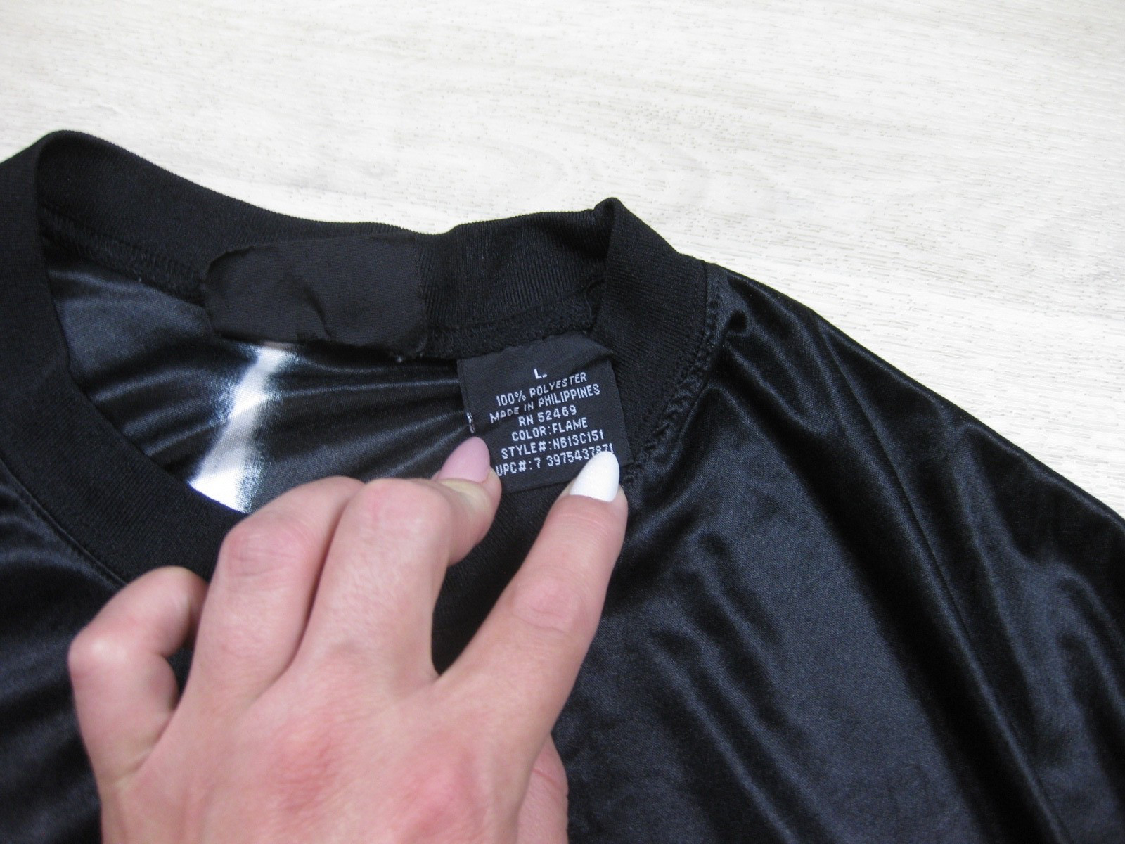 Vintage Y2K No Boundaries AOP Sheer Satin T Shirt Men's (L) Car Cobra Lightening gallery