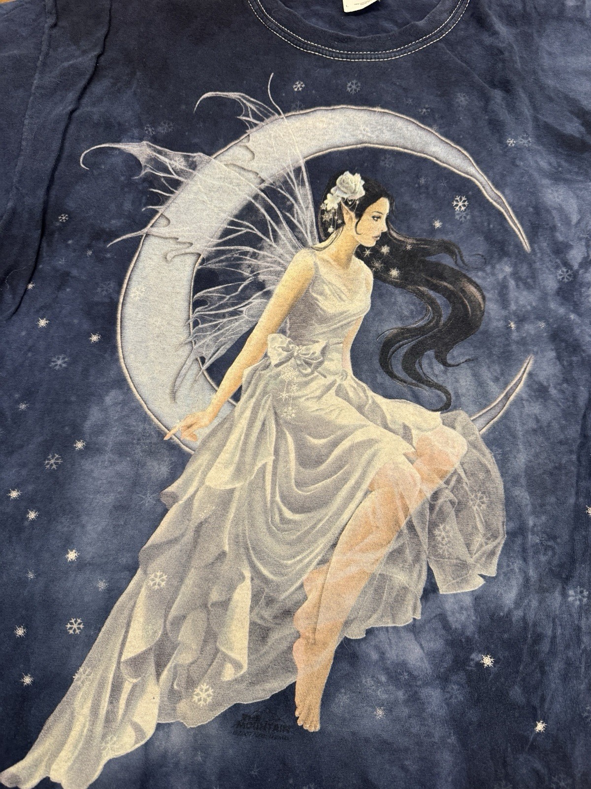The Mountain Mens T-shirt Blue Frost Moon Fairy Sparkle Retired Logo Adult L gallery