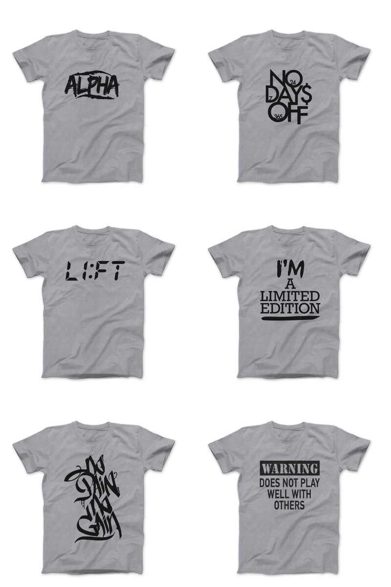 Mens Workout Gym T-Shirts With Motivational Sayings gallery