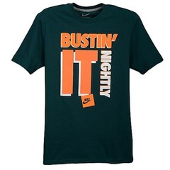 Nike “Bustin’ It Nightly” T-Shirt Atomic Teal Mens Small Medium Large XL 2XL 3XL
