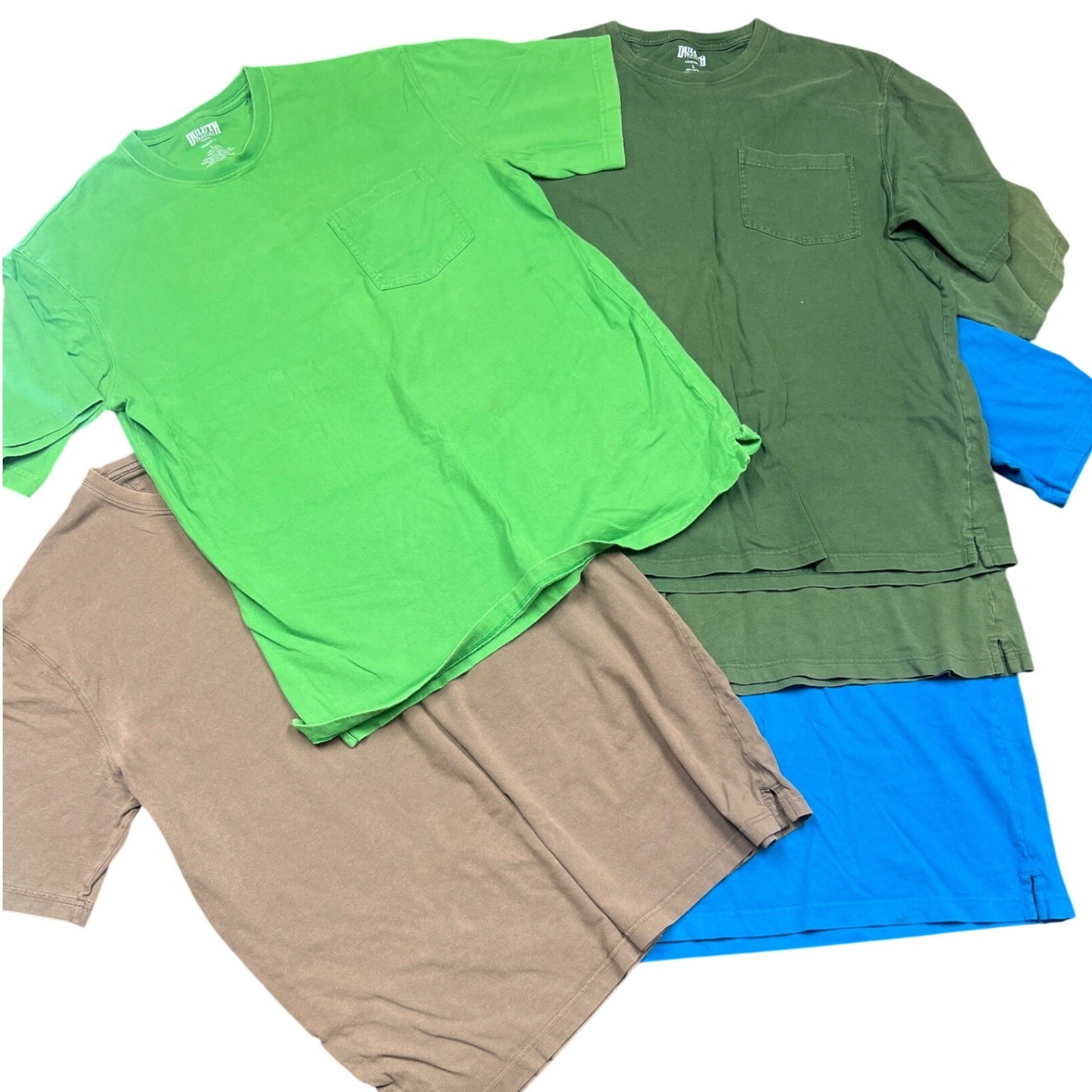 Lot of 5 Duluth Trading Co Mens Large Longtail T-Shirts Pocket Cotton Crew Neck gallery