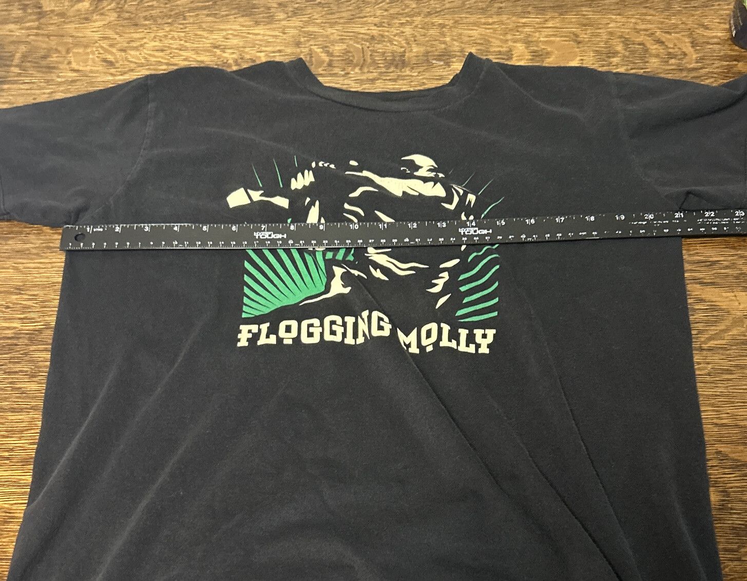FLOGGING MOLLY Celtic Punk Rock Music Hammer Man Graphic T-Shirt Adult Size L gallery