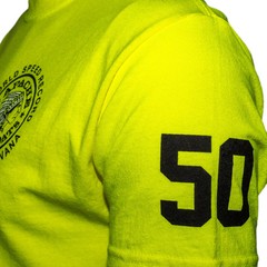 Official World Speed Record Apache Star Tee | Cotton/Performance | Safety Green