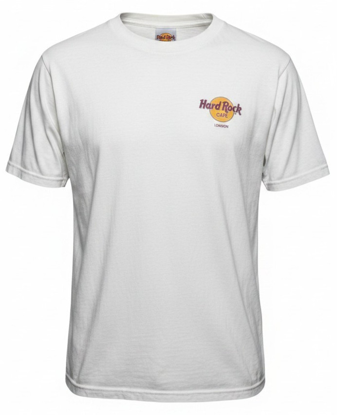 Hard Rock Cafe London T‑Shirt Men’s Large Heavy Tee Original Graphic White