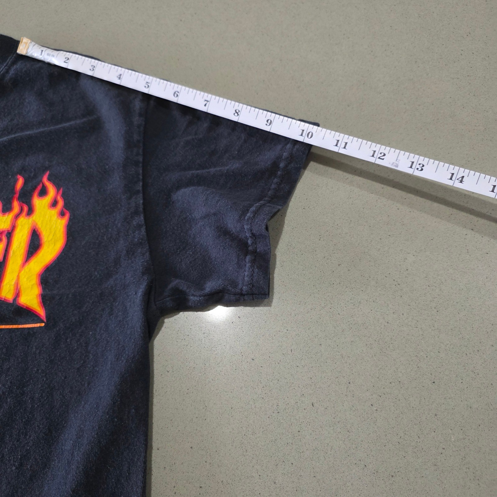 Thrasher Magazine Flame Logo Graphic T-Shirt Black Mens Small Skateboarding Tee gallery