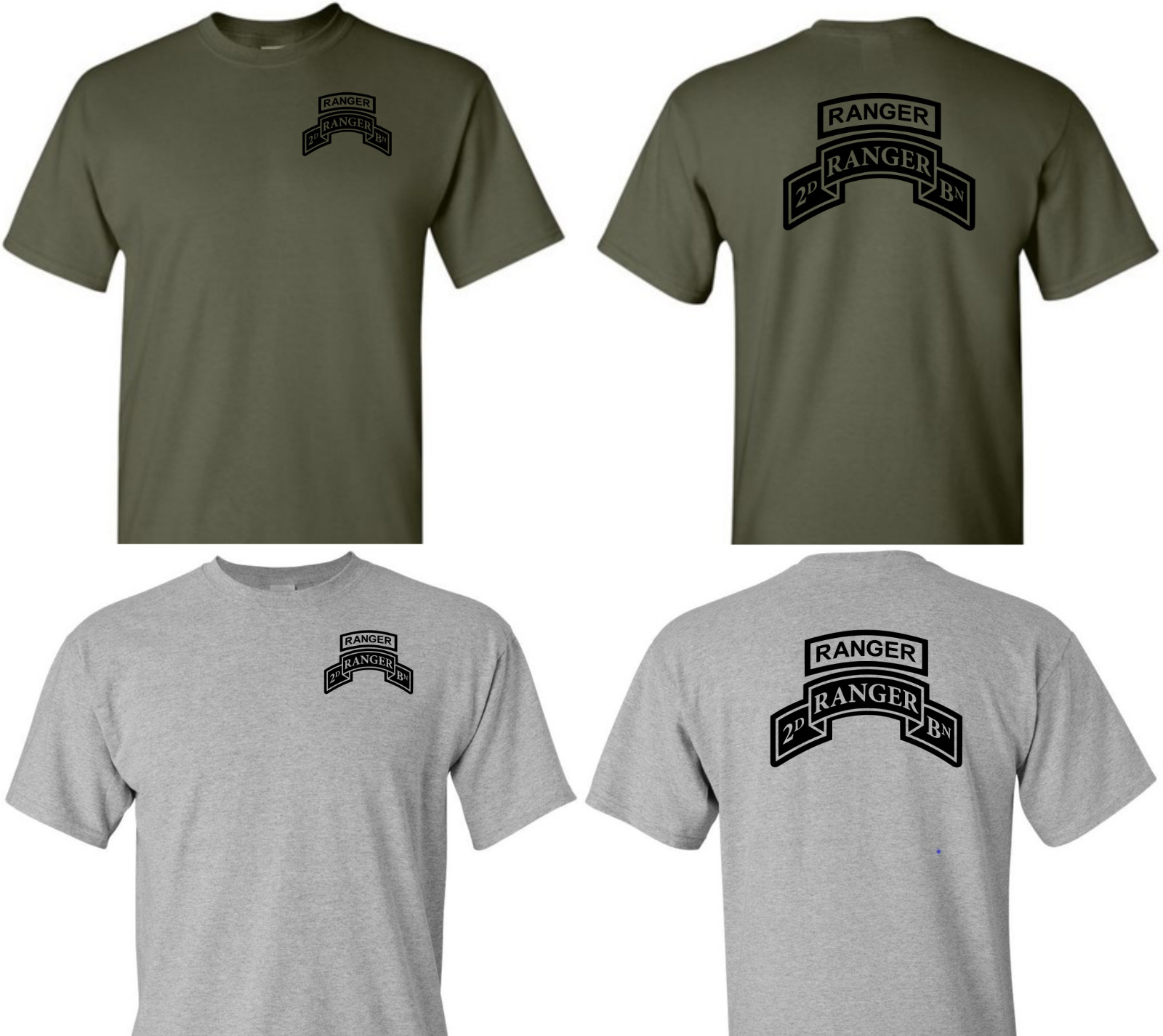 2nd Ranger Battalion Shirt, Army Ranger Custom Performance Shirt 75th Ranger Reg gallery