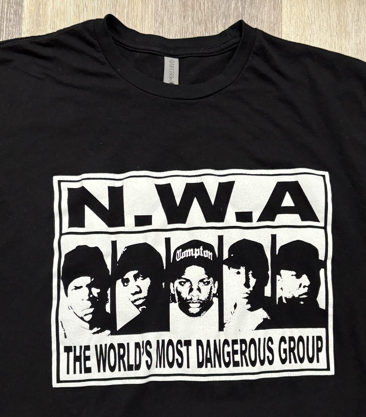 NWA Hip Hop Shirt Medium Eazy-E MC REN Yella DR. DRE Ice Cube N.W.A. Rap Tee gallery