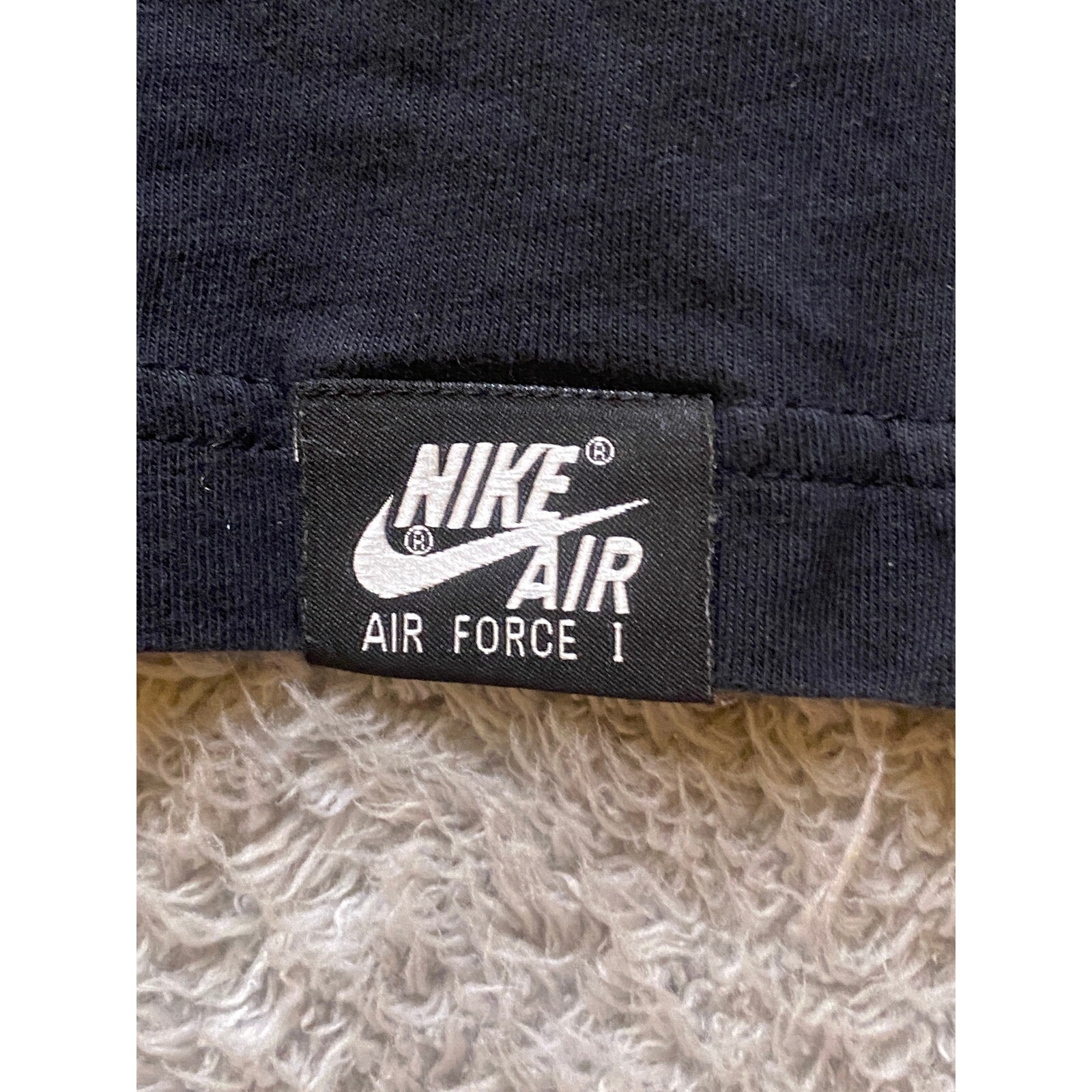 Nike Shirt Mens Medium Big Spellout Haze Streetwear HipHop Air Force 1 Black gallery