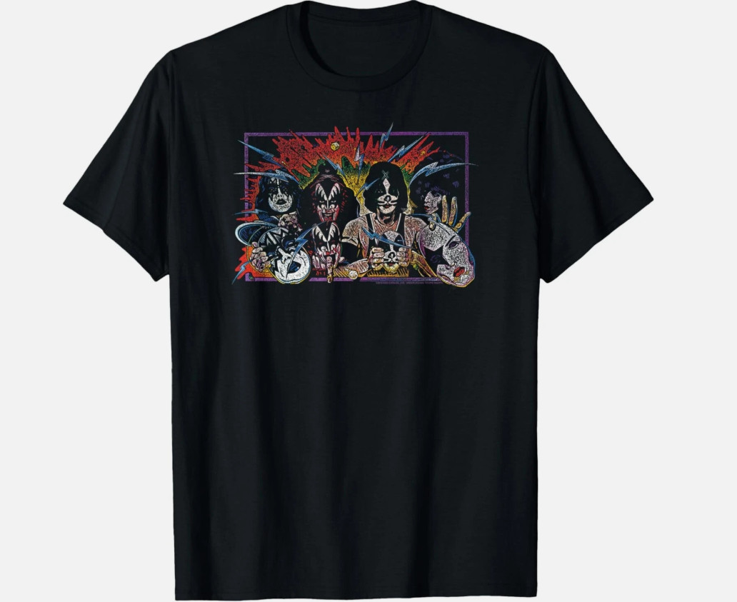 KISS Unmasked Album Art Rock T-Shirt S-5XL