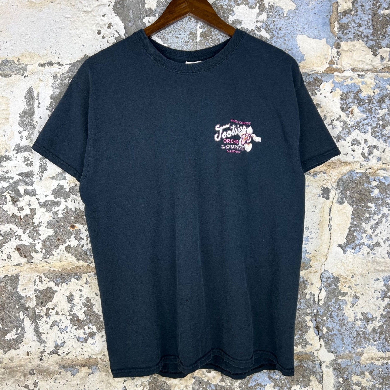 Tootsies Orchid Lounge Nashville TN Graphic T-Shirt Black Mens Large
