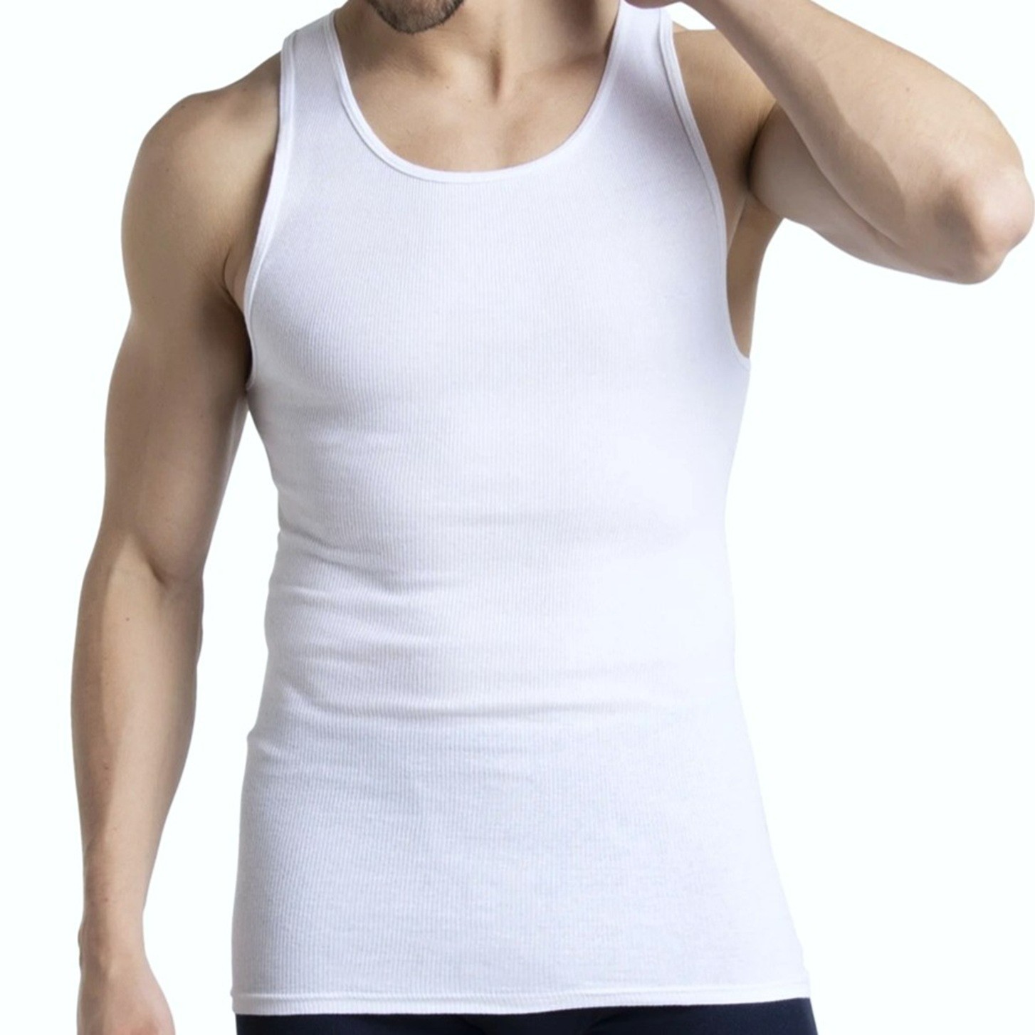 FRUIT OF THE LOOM Men's size S(34-36) A-SHIRTS 10-Pack WHITE ~ New in Package gallery