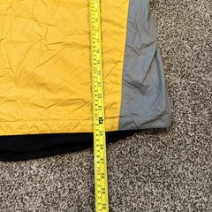 Brooks-Range Mountaineering Short Sleeve Mens M Grid Fleece 1/4 zip Shirt Yellow
