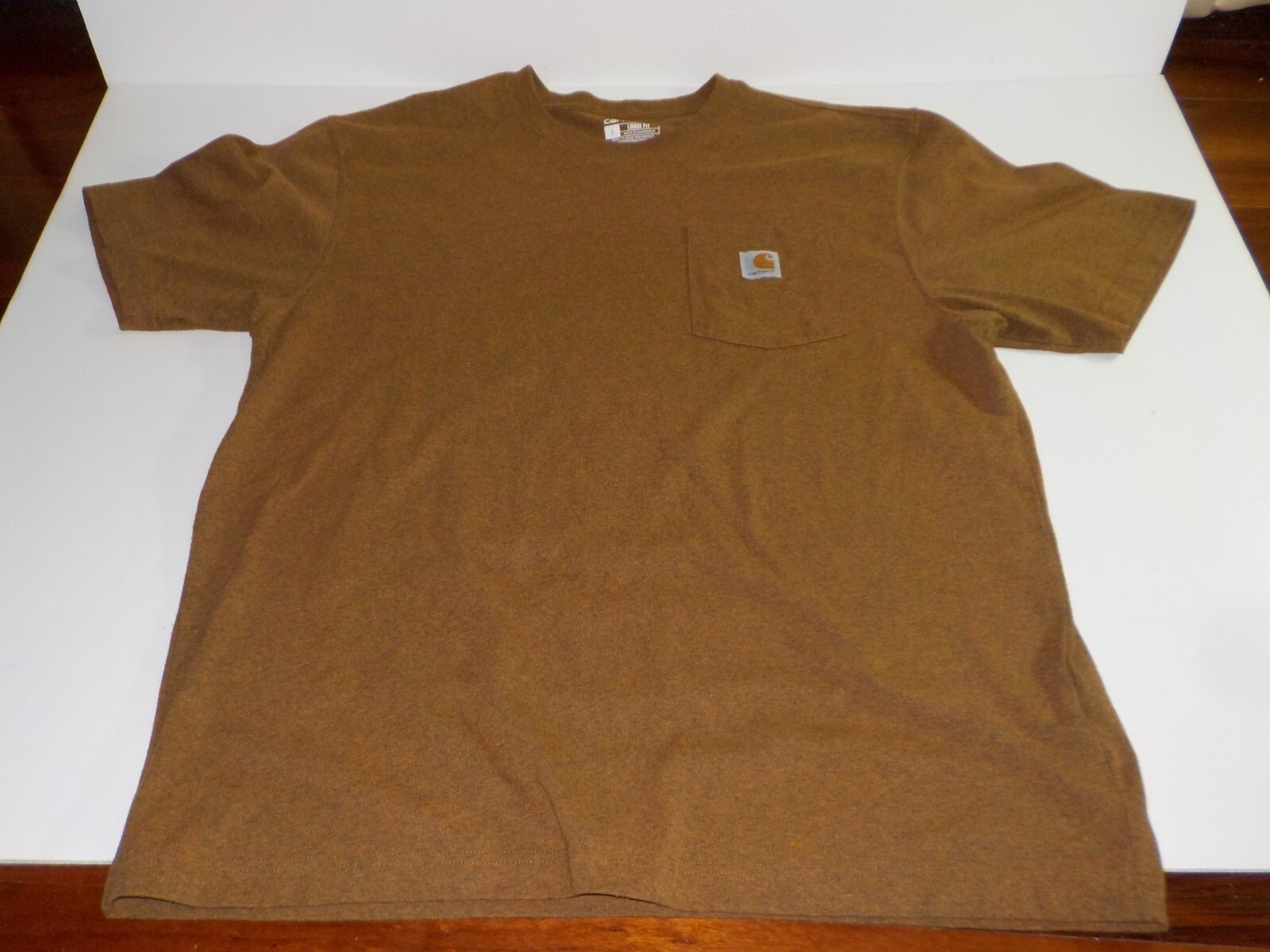 Carhartt Pocket Shirt Men L Loose Fit Short Sleeve K87 B00 Pocket Logo gallery