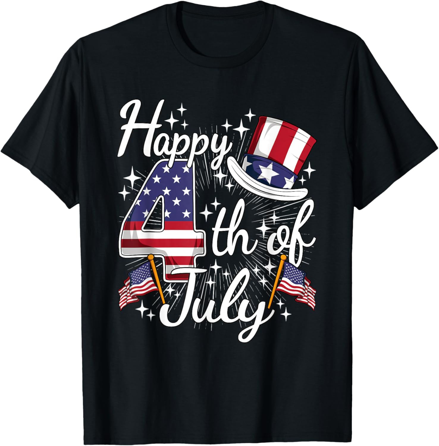 Happy 4th of July Patriotic American Flag USA Men Women Kids T Shirt gallery