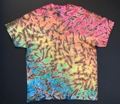 *New* 2XL – Sm Handmade Tie Dye, Autumn Spectrum Cocoa, Crew or V-Neck