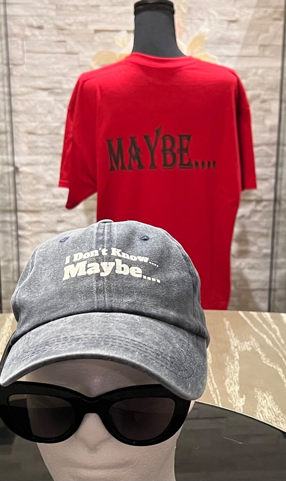 T-shirt & Hat set "I don't know...maybe" gallery