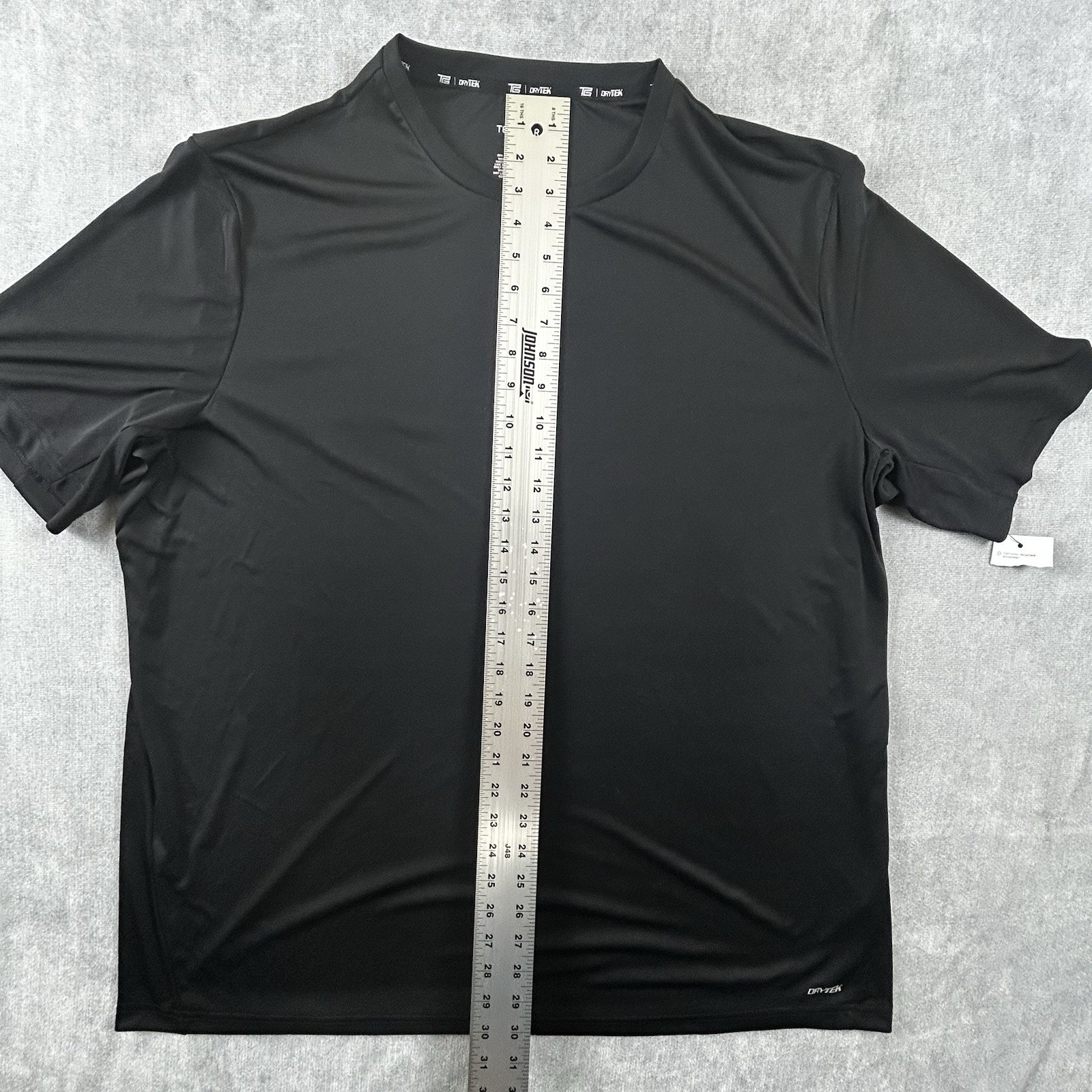 Tek Gear Dry Tek T-Shirt Mens 2XB Black Short Sleeve Athleticwear Shirt - NWT gallery
