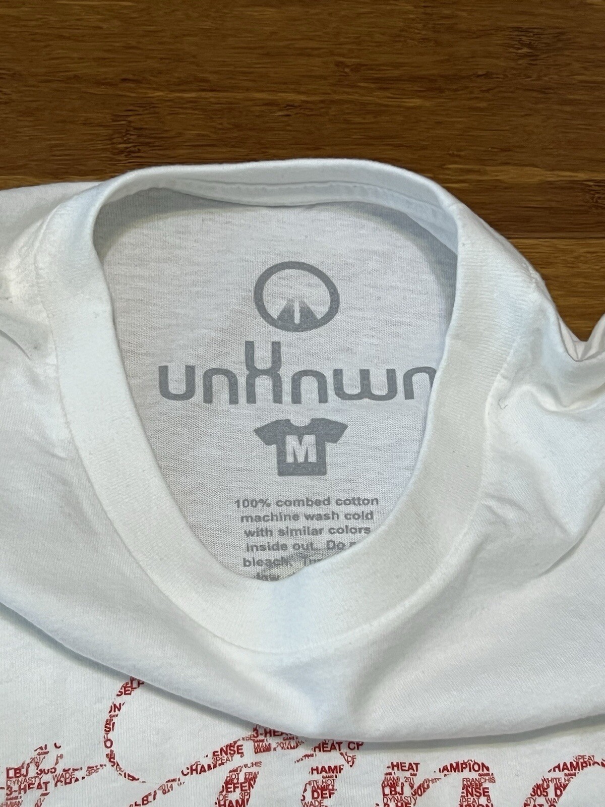 Unknwn 2014 Finals Men’s Shirt sz Medium White Lebron Miami Heat gallery