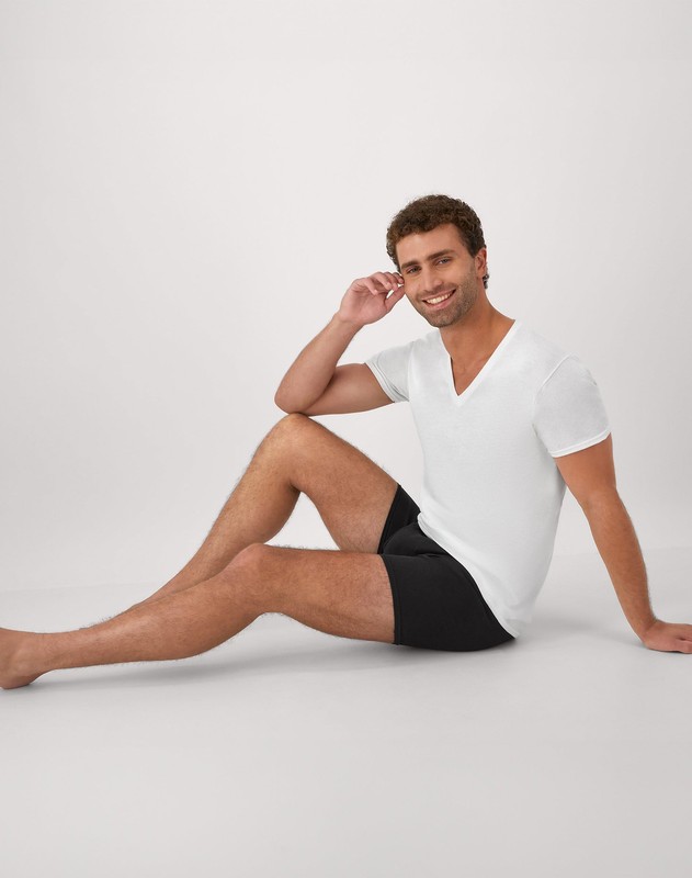 Hanes Men's FreshIQ Undershirt 6-Pack V-Neck Men's Shirts TAGLESS Comfort Soft gallery