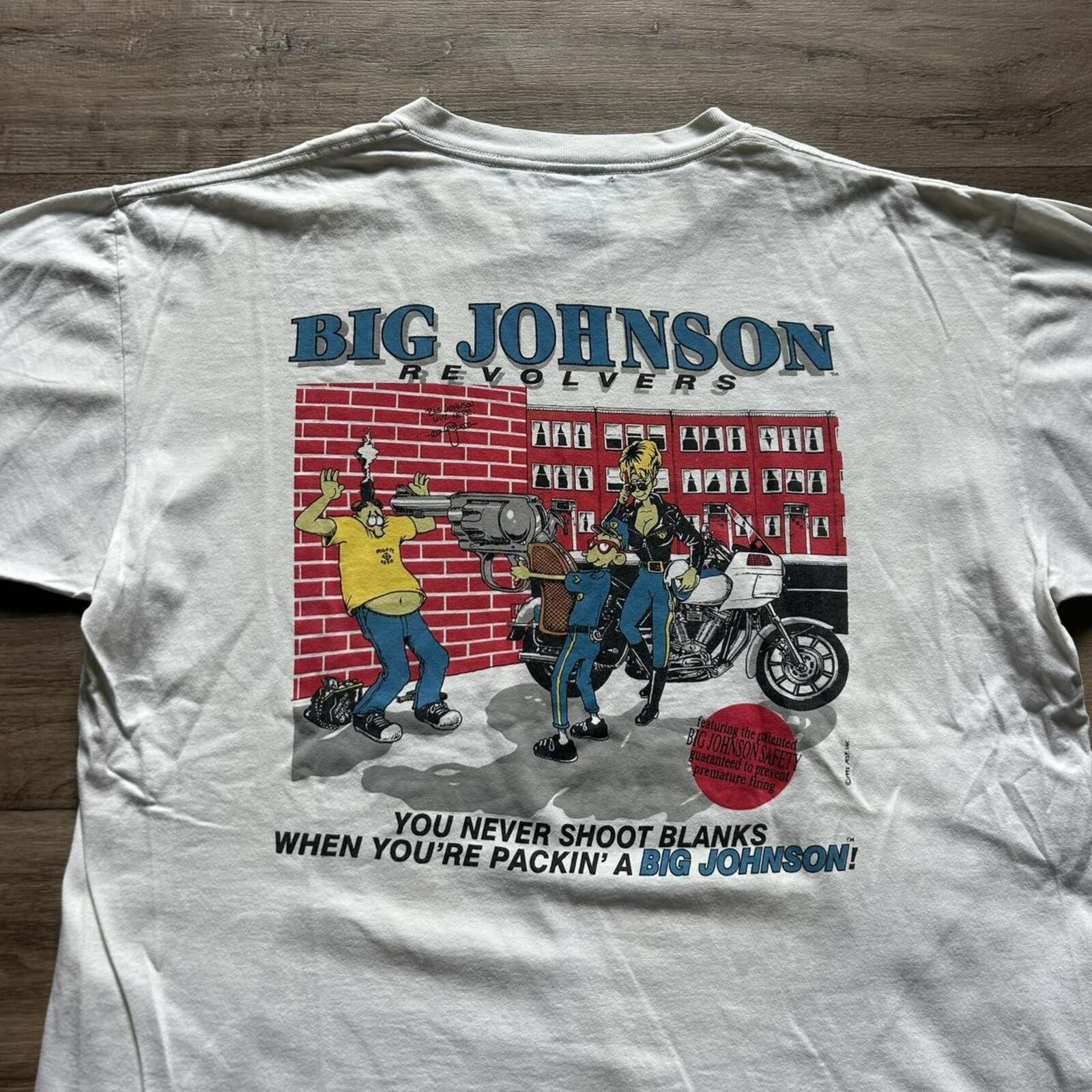 Vintage 1992 Big Johnson Graphic t shirt gallery