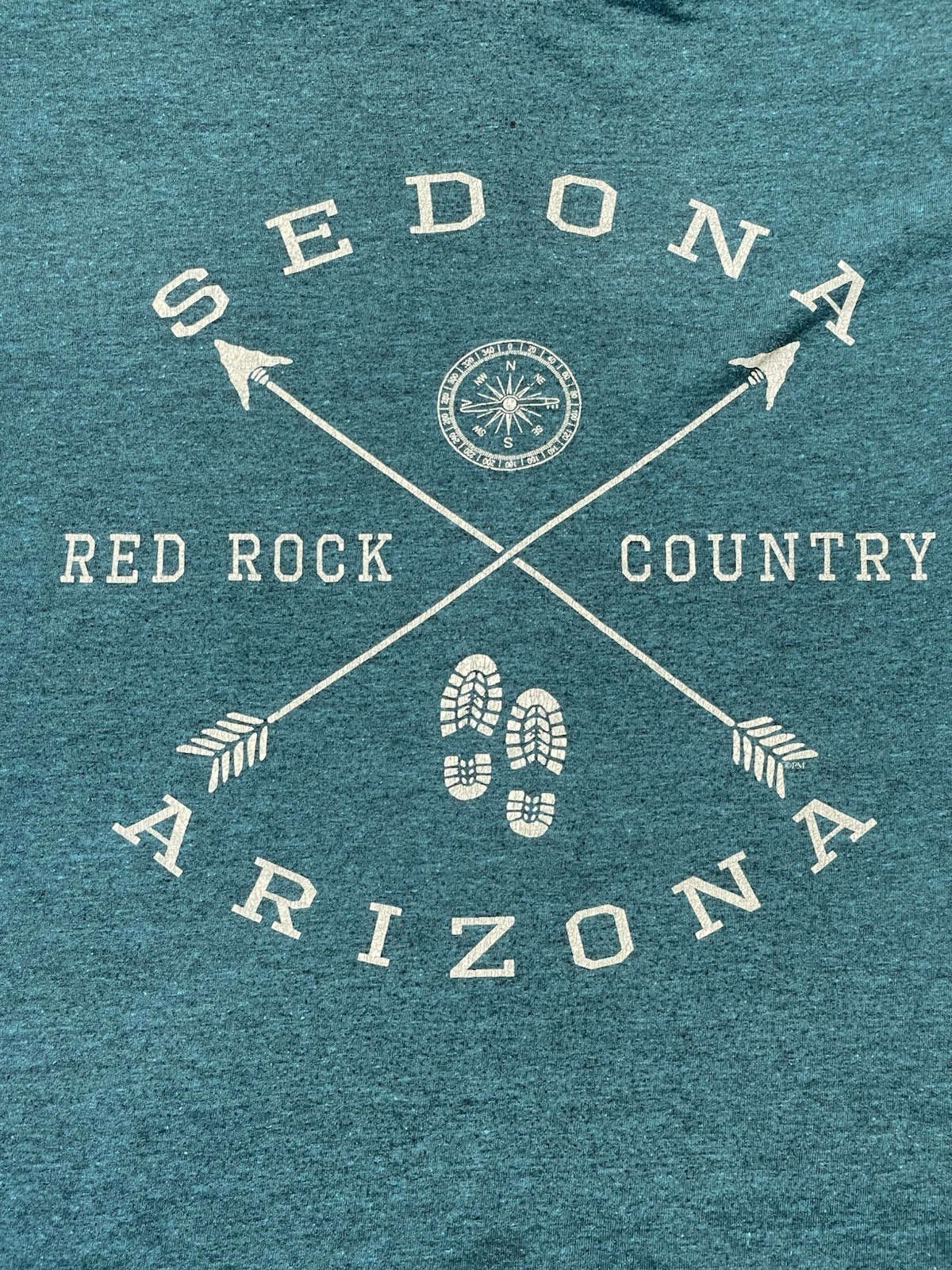 Prairie Mountain Sedona Arizona Red Rock Country Heather Teal Souvenir T-Shirt L gallery